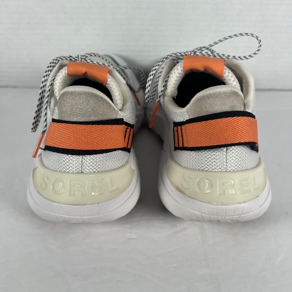 Sorel Kinetic Impact Lace Sneakers Womens 7 White Orange NL4670100 Walking Shoes - Picture 3 of 6